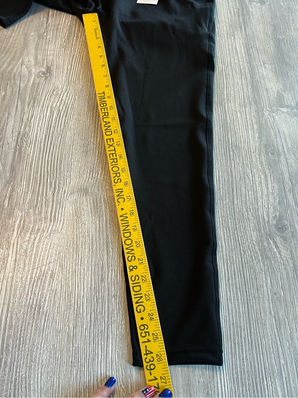 Pop Fit Women High Waisted Cropped Leggings Black XL Pockets Athleisure Gym New. - Picture 11 of 14